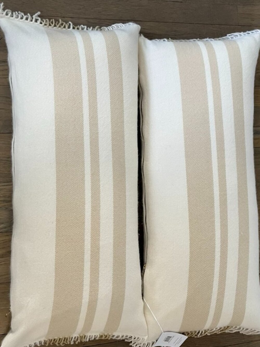 Serena & Lily 'Avery' Alpaca Pillow Covers w/Premium Down Pillows, New w/Tags - Picture 1 of 8